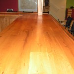 Site built solid cherry bar top and rail